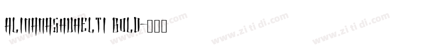 AlimamaShuHelTi Bold字体转换